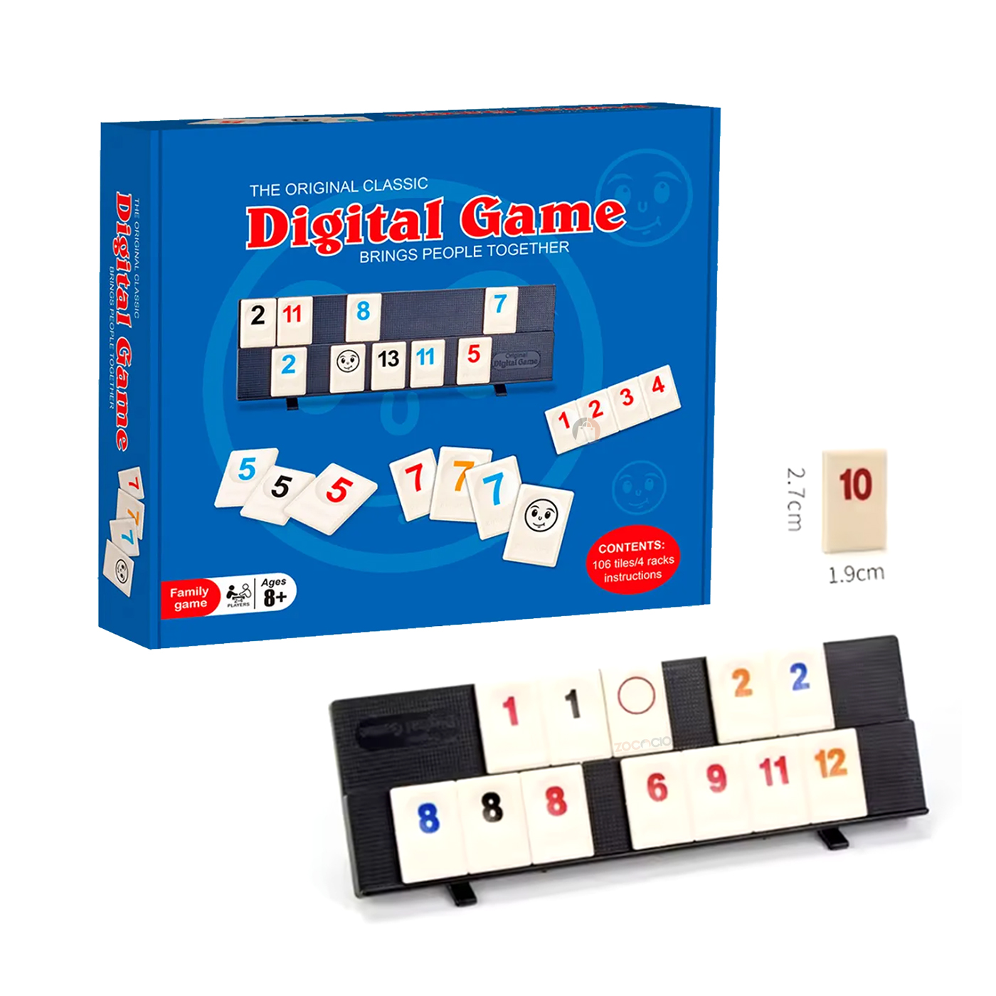 Rummy Travel Juego De Mesa Rummiq Pequeñ